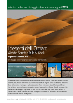 programma pdf - adenium soluzioni di viaggio