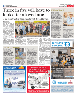 Ilford Recorder Carers Week 2014