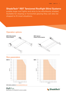 ShadeTech&reg; RBT Tensioned Rooflight Blind Systems