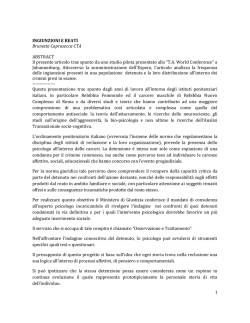 INGIUNZIONI E REATI Brunetta Caprasecca CTA ABSTRACT