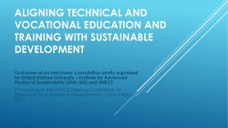 Aligning technical and vocational education and training