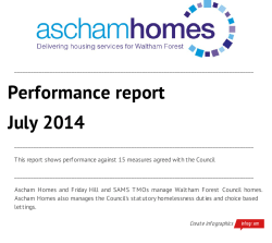 Performance report July 2014