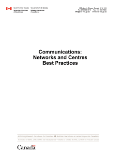 Best Practices Guidelines for NCE Communicators