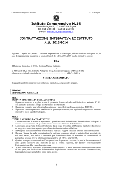 Allegato 1 - Istituto Comprensivo N. 16 Bologna