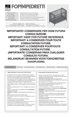 importante! conservare per ogni futura consultazione. important!