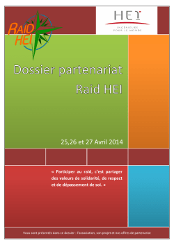 notre dossier de partenariat