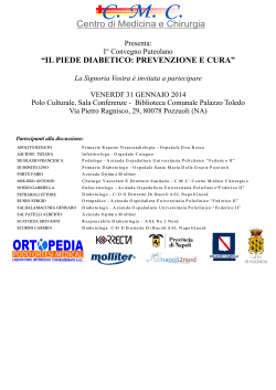 il piede diabetico: prevenzione e cura