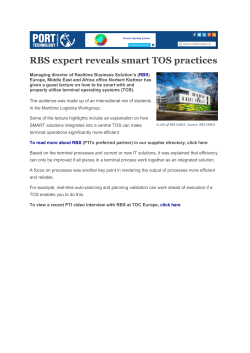 RBS expert reveals smart TOS practices