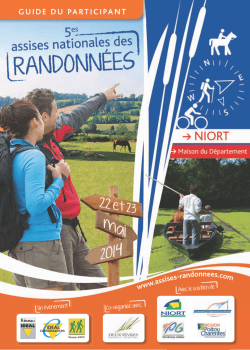 GUIDE DU PARTICIPANT - 5es Assises nationales de la randonn&eacute;e