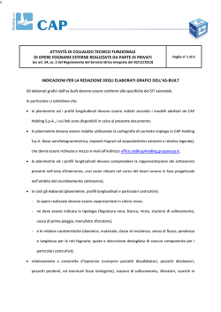 Indicazioni per la redazione degli elaborati grafici