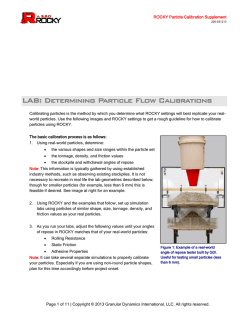 ROCKY Particle Calibration Supplement PDF