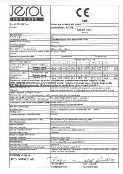 CE Cert 8m Jerol Column