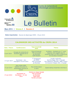 Le Bulletin - crip.umontreal.ca