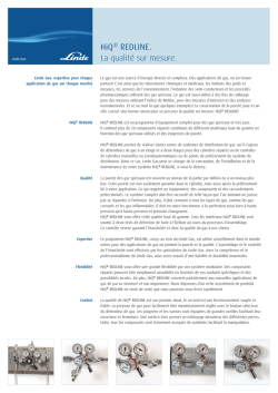 HiQ&reg; REDLINE. La qualit&eacute; sur mesure.