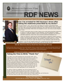 RDF News - November 2014 - Portland Criminal Lawyer