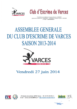 AG Club - Varces Escrime