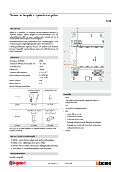 F418 Dimmer per lampade a risparmio energetico