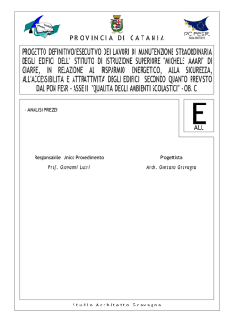 E - Analisi Prezzi