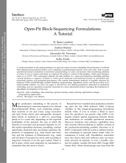 Open-Pit Block-Sequencing Formulations: A Tutorial