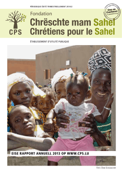 Bulletin 2014 - Chrëschte mam Sahel