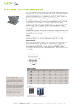 EC RCV Series - roof mounted centrifugal fans