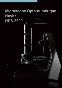 Microscope Opto-numérique Huvitz HDS-5800