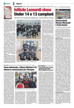 Istituto Leonardi show Under 14 e 13 campioni