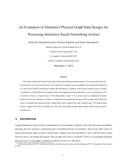 An Evaluation of Alternative Physical Graph Data Designs