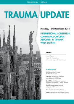 trauma update - Italian Society of Hernia and Abdominal Wall Surgery