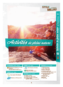 Voir la brochure - Office du Tourisme de Millau