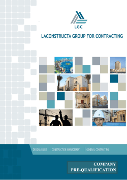 download profile - LACONSTRUCTA GROUP FOR CONTRACTING