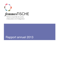 Femmes-Tische rapport annuel 2013