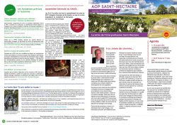 Newsletter Octobre 2014 - Saint