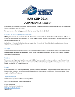 RAB CUP 2014 - Ringette Alberta