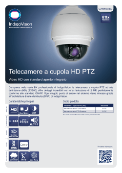 Telecamere a cupola HD PTZ - Gamma BX (PDF file)