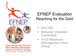 Breakout - EFNEP Evaluation