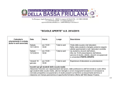 Scarica il Pdf con le date