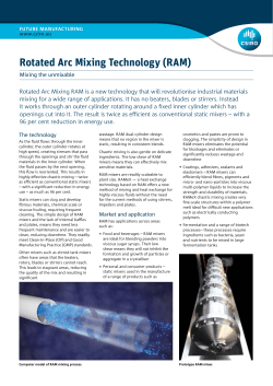 Rotated Arc Mixing Technology (RAM)