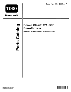 Power Clear ® 721 QZE Snowthrower