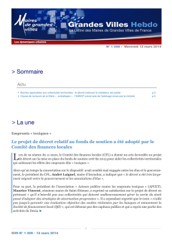 gvh n&deg;1008 - Association des maires de grandes villes de France