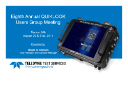 Intros and Hardware - Teledyne Test Services