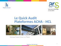 Le Quick Audit Plateformes ACHA