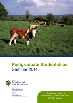 DARD 2014 Postgraduate Seminar Brochure
