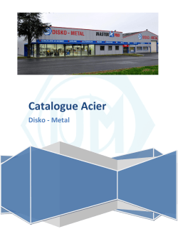 Catalogue Acier