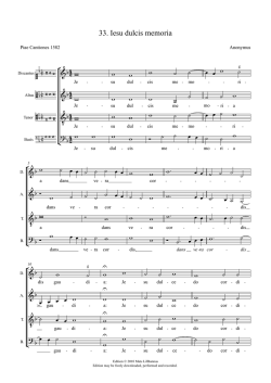 Jesu dulcis memoria
