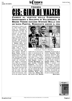 CIS, GIRO il VALZER