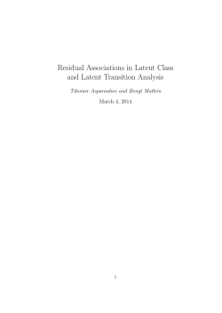 Residual Associations in Latent Class and Latent Transition