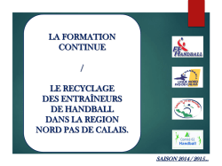 Présentation PowerPoint - Ligue Nord Pas-de
