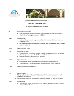 JOURNEE ANNUELLE DU DEPARTEMENT 1 MERCREDI 17