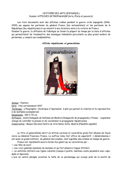 HISTOIRE DES ARTS (ESPAGNOL) Dossier